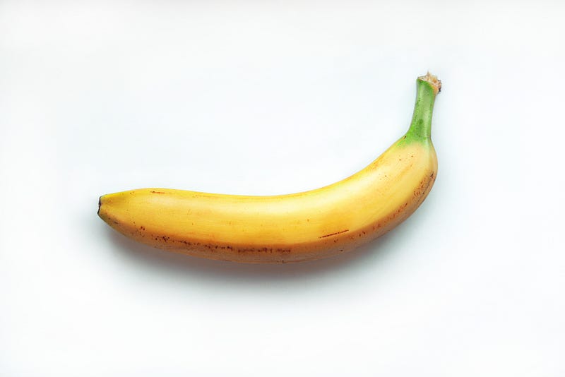 Radioactive potassium in bananas