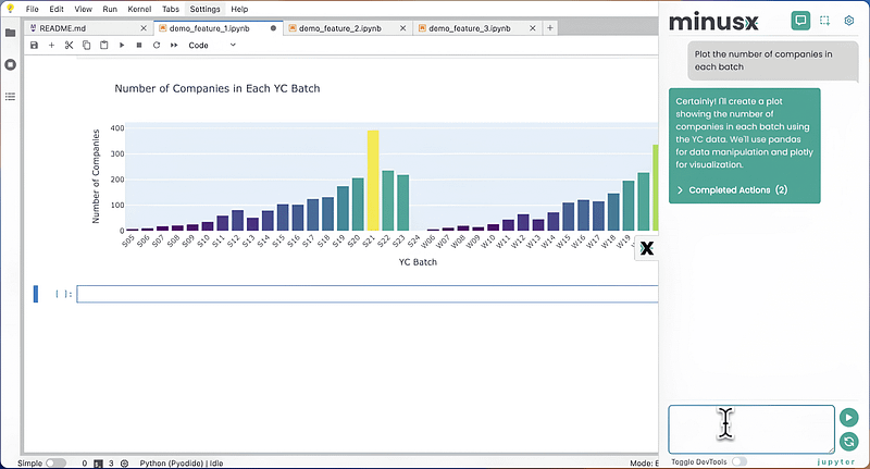 Data insights using minusx