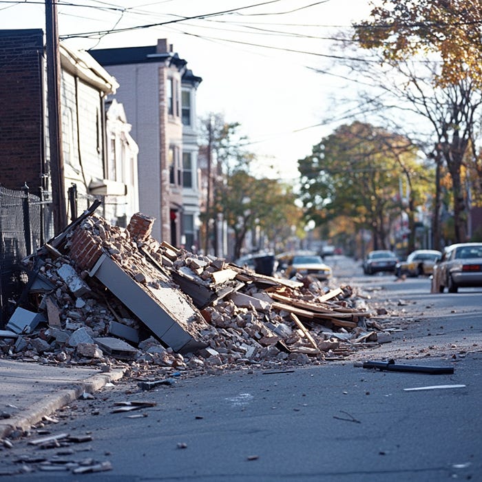 Historical earthquake event in New Jersey