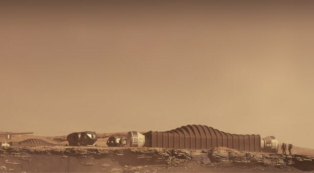 Mars habitat simulation environment