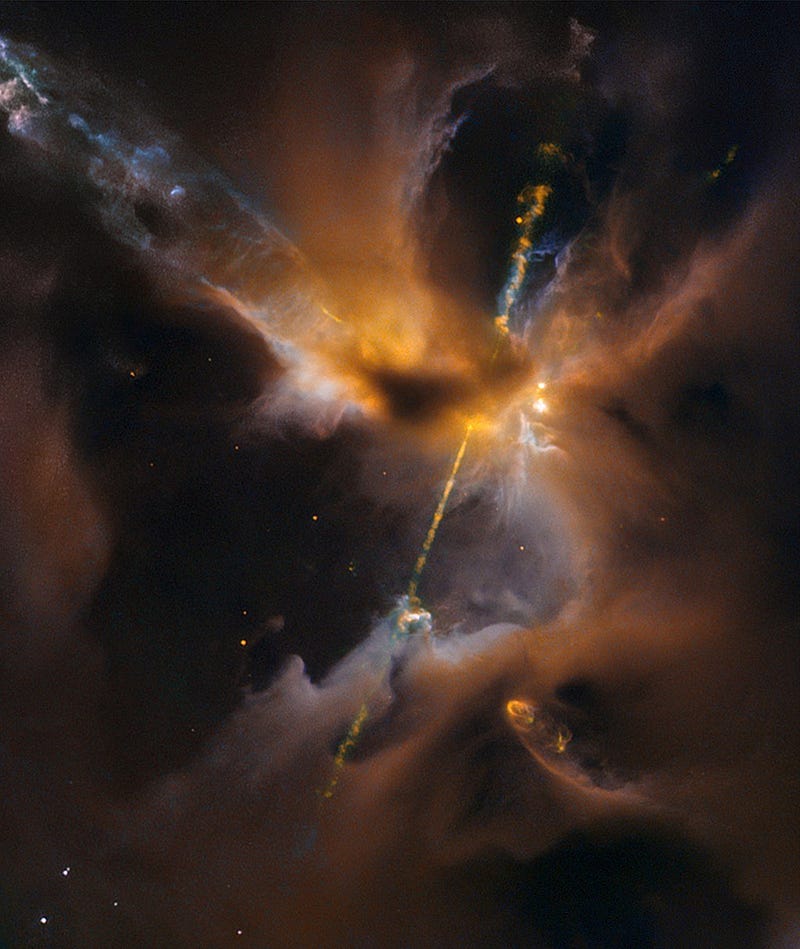 Herbig-Haro object HH 505 captured by Hubble