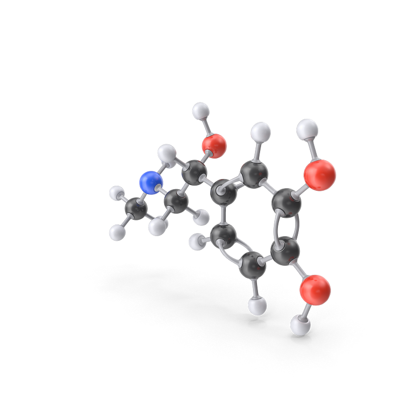 Adrenaline molecule structure