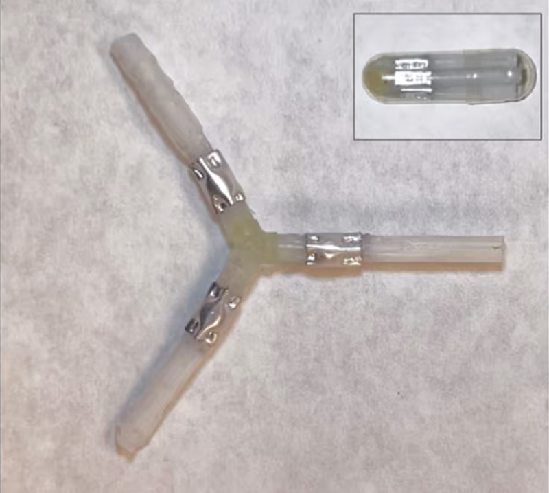 Prototype drug-delivery device made from aluminum