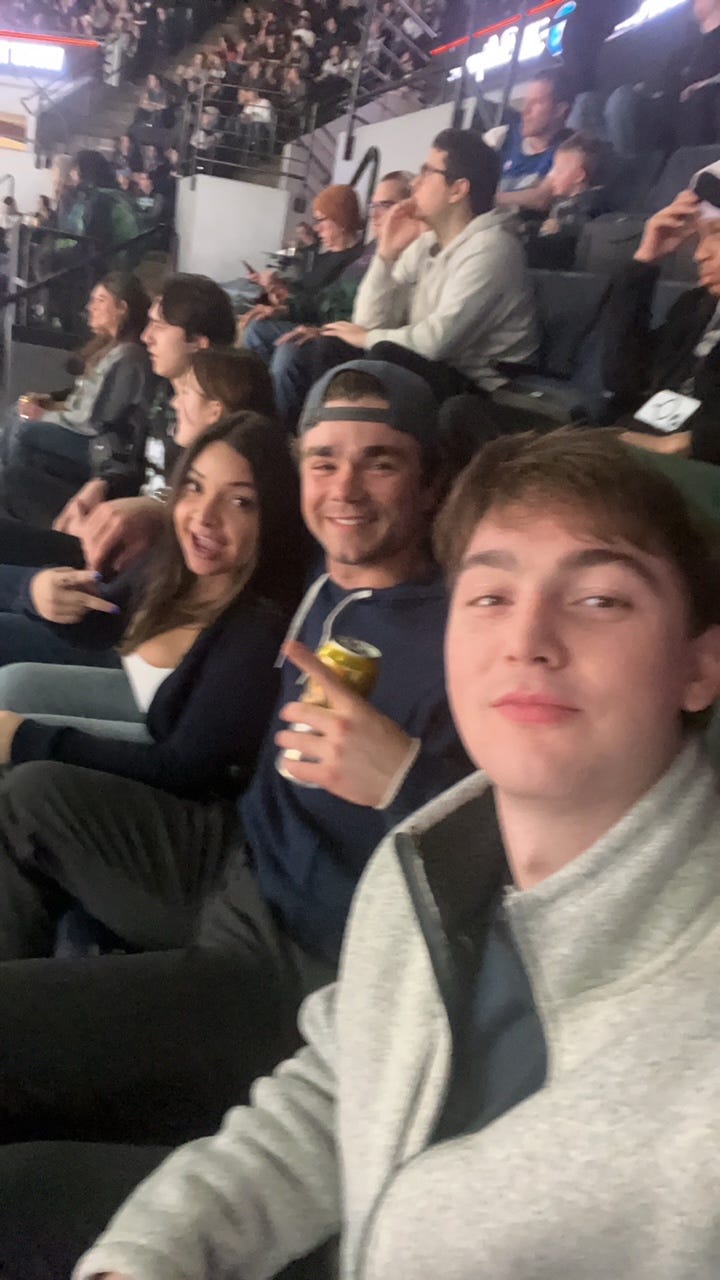 Attending a Minnesota Timberwolves game last week