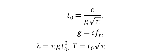 Wave period equation