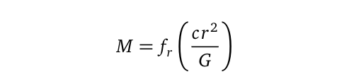 Black hole mass equation