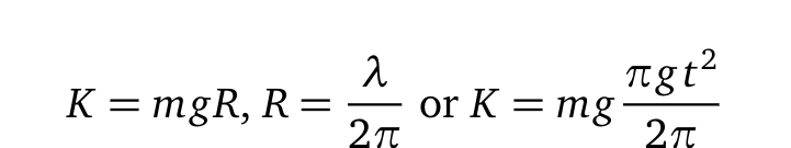 Kinetic energy equation