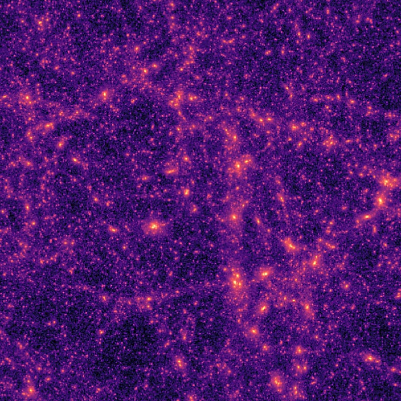 AI analysis of dark matter maps