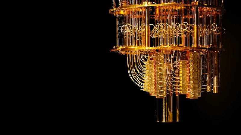 IBM's quantum computer showcasing its innovative design