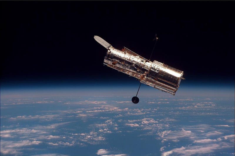 Hubble Space Telescope during its last servicing mission