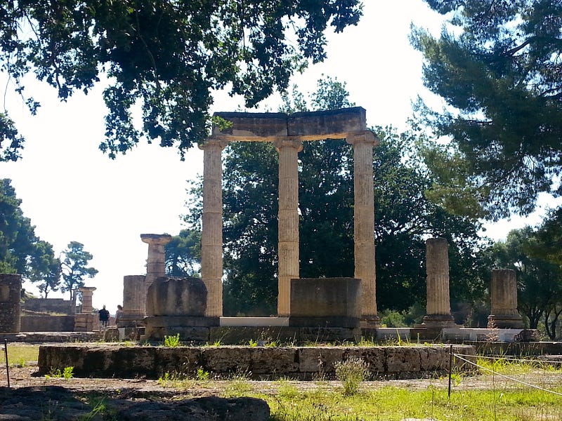 The Philippeion at Olympia, showcasing ancient architecture.