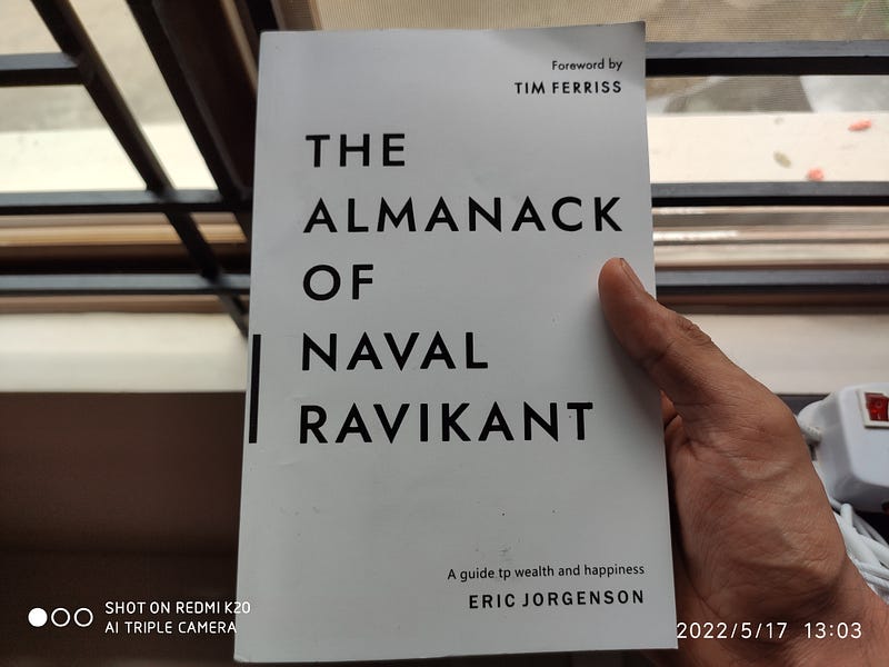 Book cover of The Almanack of Naval Ravikant