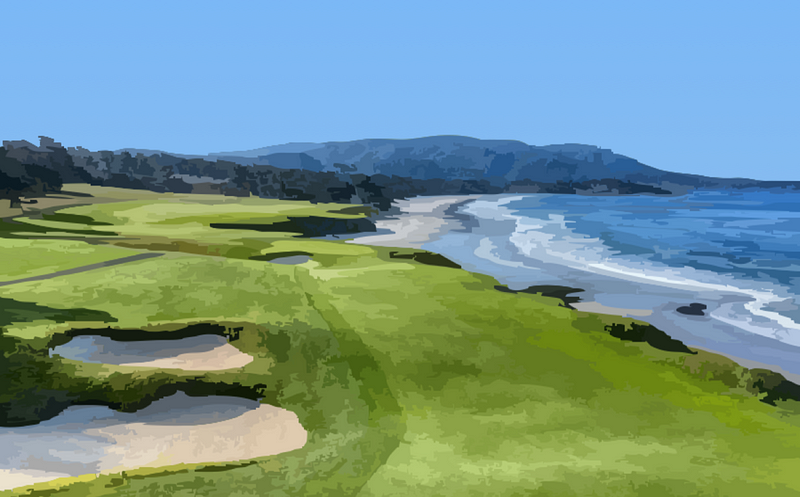 Updated golf course image using VTracer on M2 Pro