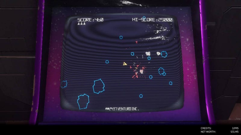 Gameplay screenshot highlighting bar games in Rebel Galaxy Outlaw