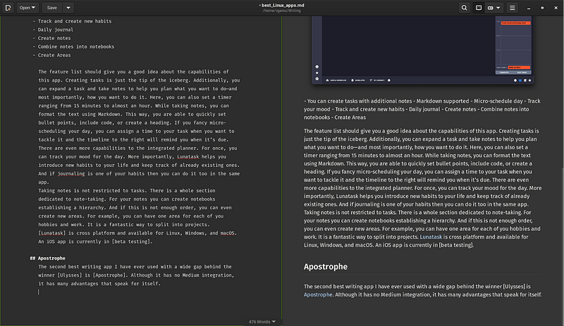 Apostrophe Writing Application Overview