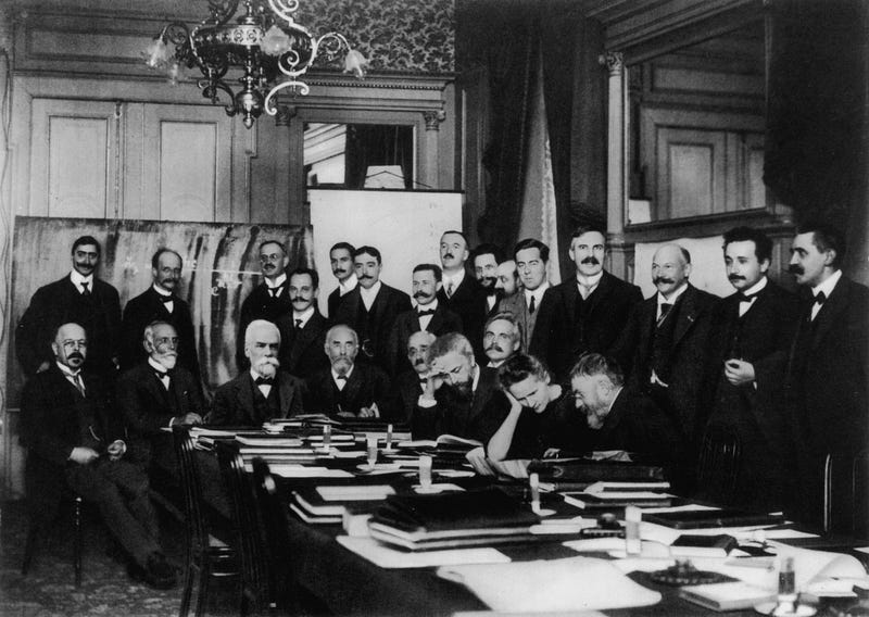 The first Solvay Conference with prominent scientists