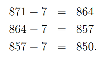 Divisibility check for 7