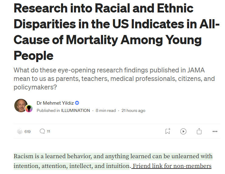 Key findings on youth mortality disparities