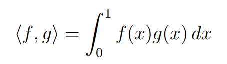 Scalar product with defined limits