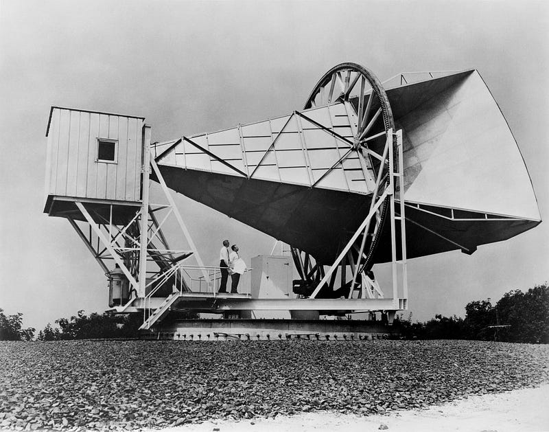 Holmdel Horn Antenna where cosmic microwave background was discovered